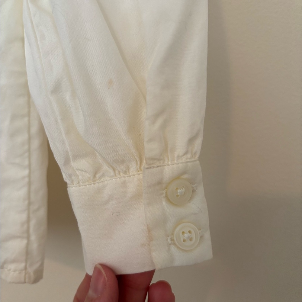 Janie and Jack Cream Pintuck & Lace Blouse - Picture 5 of 5